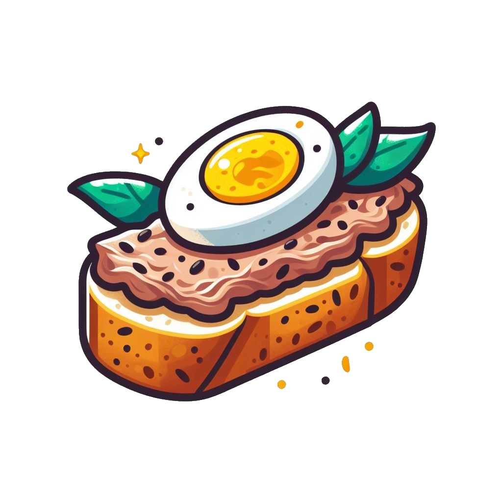 tuna sandwich colorful icon with white background